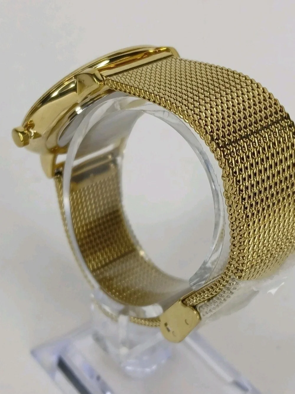Juicy Couture Gold Tone Mesh Band Womens Quartz Watch JC.113.3.34.0895